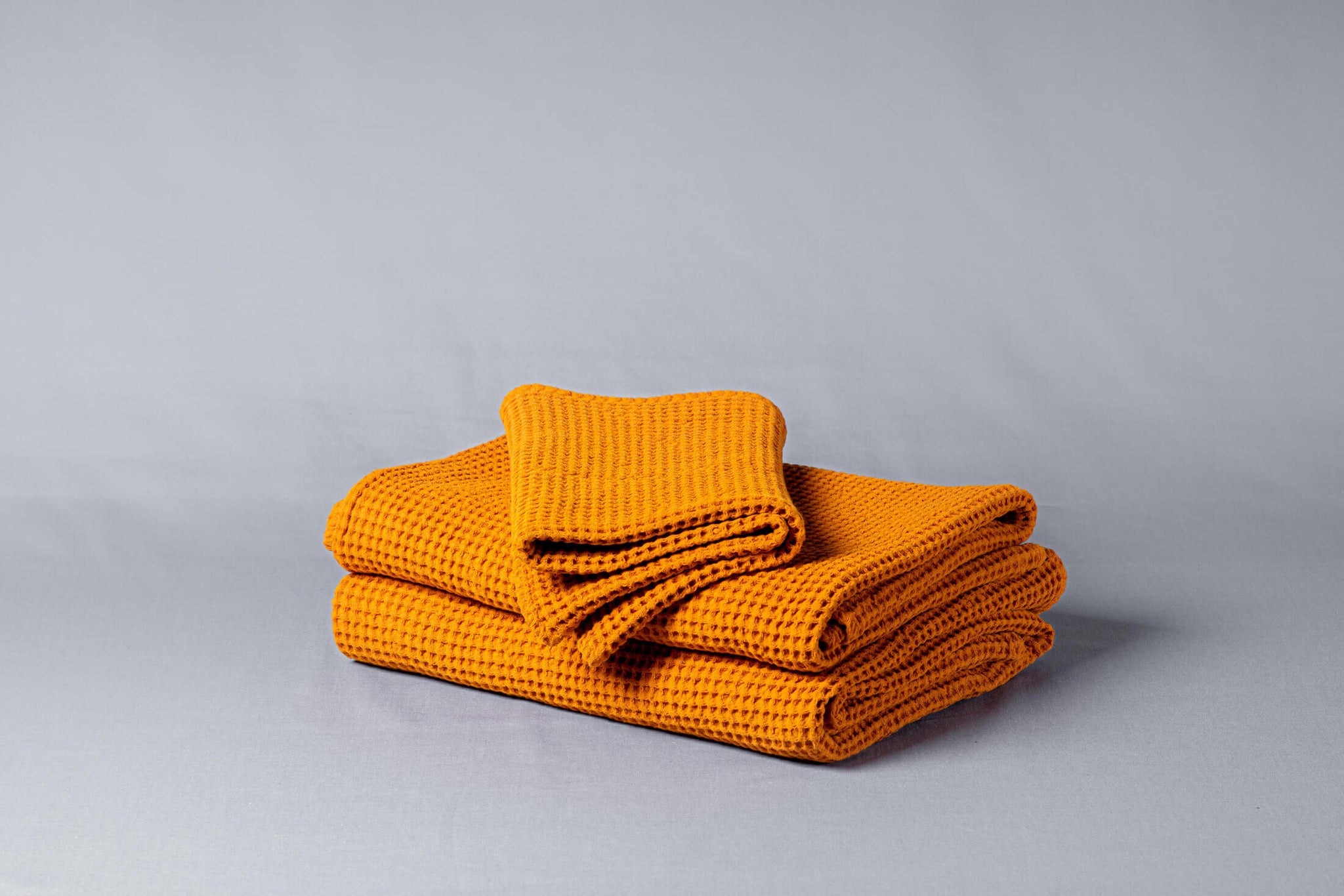 Tumeric Cotton Waffle Towels