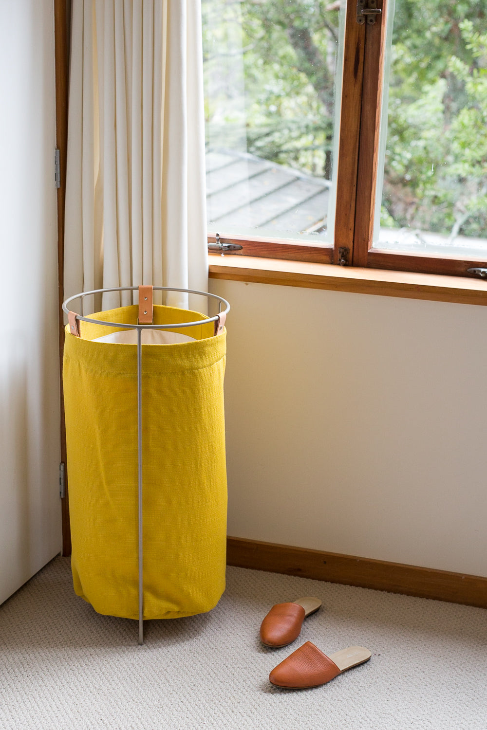 Citron Wool Laundry Basket