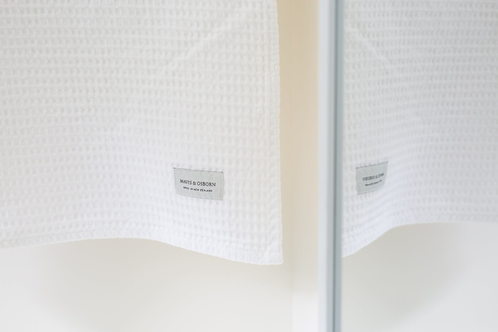 White Cotton Waffle Towels